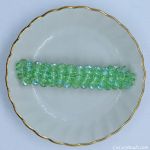 Barrettes:Fan Out, Peridot AB 3" [ea]