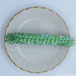 Barrettes:Fan Out, Peridot AB 4" [ea]
