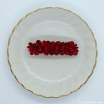 Barrettes:Fan Out, Siam Ruby 2" [ea]