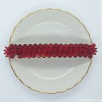 Barrettes:Fan Out, Siam Ruby 4" [ea]