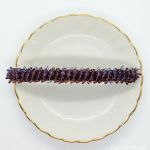 Barrettes:Tri Peaks Amethyst AB 4" [ea]