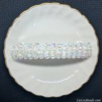 Barrettes:Fan Out, Crystal AB 3" [ea]