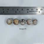 Barrettes:Cabochon, Mexican Crazy Lace 2 3/4" [ea]