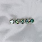 Barrettes:Cabochon, Paua Shell 2 3/4" [ea]