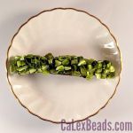 Barrettes:Rock Candy, Cat's Eye Lime Green 3" [ea]