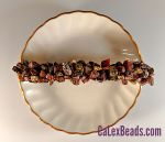 Barrettes:Rock Candy, Red Leopard Jasper 4" [ea]