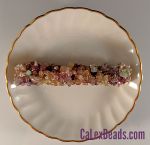 Barrettes:Rock Candy, Rainbow Flourite Matte 4" [ea]