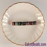 Barrettes:Tiled, Fancy Jasper 2" [ea]