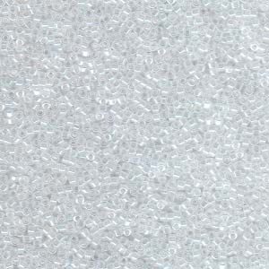Miyuki 11/0 Delica Color #0231:Lined Crystal/White [5g]