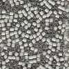Miyuki 11/0 Delica 1793:Grey, AB White Lined [5g]