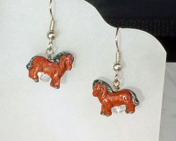 Earrings:Horses