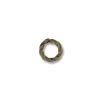 Findings:6mm Antique Brass Twisted Jump Rings [50]