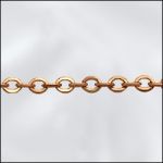 Raw Brass Chain:2.5x2mm Round Cable Chain [per ft]