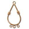 Findings:34mm Copper Teardrop Chandelier Parts [6]
