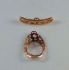 FINDINGS:22mm Copper Cut Out Shapes Toggle Clasp [ea]