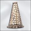 Findings:23x14mm Bali Style Copper Dimpled Cones [2]