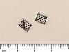 Antique Silver Pewter Beads:6x7mm Infinity Knot [10]