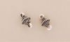 Antique Silver Pewter Links:11x5mm Ridged Rounds [10]