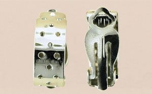 Silver Plated Clasps:25mm Nickel Clip On Earrings [10]