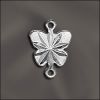 Findings:12.5mm Silver Plated Butterfly Links [10]
