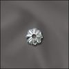 .925 Sterling Silver 4.5mm Corrugated Bead Caps [10]