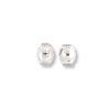 Sterling Silver Bail 4mm Earring Backs [10]