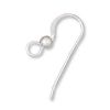 Sterling Silver Earring Part 21mm Flat Ear Wires [10]