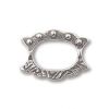 Sterling Silver Bead Frame 17x11mm Art Deco Rectangle [1]