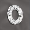 Sterling Silver Bail 12x10mm Hammered Oval [1]
