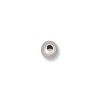 Sterling Silver Bead 4mm Seamed Round [20]