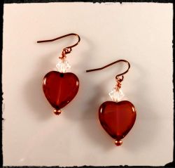 Earrings:Pink and Lemon Hearts [ea]