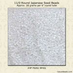 Matsuno 11/0:0004F Crystal, AB/Matte [28g]