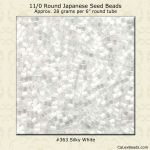 Matsuno 11/0:0363 White, Silky [28g]