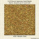Matsuno 11/0:0561 Gold , Metallic [28g]