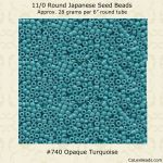 Matsuno 11/0:0740 Turquoise, Opaque [28g]