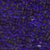 Miyuki 3mm Cube Seed Beads:Dark Sapphire Silver Lined [25g]