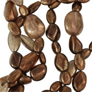 CLOSE OUT:Luster Smoky Topaz Mix Beads [15" Strand]