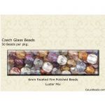 Fire Polished Beads:6mm Mix, Luster [50]