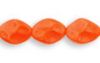 CLOSE OUT:12x9mm Orange Dimpled Oval Beads [17]