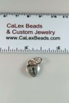 .925 Sterling Silver Charm:Heart w/Lock [ea]
