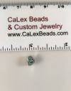 .925 Sterling Silver Heart Bead:Letter C [ea]