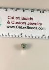 .925 Sterling Silver Heart Bead:Letter G [ea]