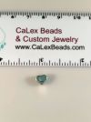 .925 Sterling Silver Heart Bead:Letter L [ea]