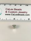 .925 Sterling Silver Heart Bead:Letter Y [ea]