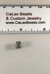 .925 Sterling Silver Block Bead:Letter J [ea]