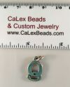 .925 Sterling Silver Charm:Large Letter Q [ea]