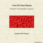 Toho 8/0 #0045A Cherry Opq [25g]