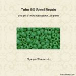 Toho 8/0 #0047DF Shamrock Opq [25g]
