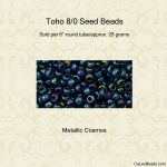 Toho 8/0 #0088 Cosmos Metallic [25g]
