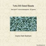 Toho 8/0 #0915 Dark Seafoam Ceylon [25g]